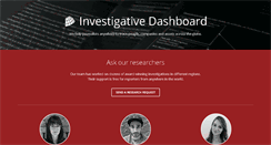 Desktop Screenshot of investigativedashboard.org