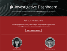 Tablet Screenshot of investigativedashboard.org